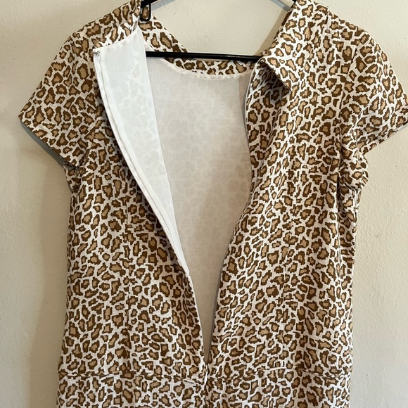 PENDLETON Linen Blend Animal Print Retro Shift Midi Dress With Pockets Size 8 - Picture 10 of 10